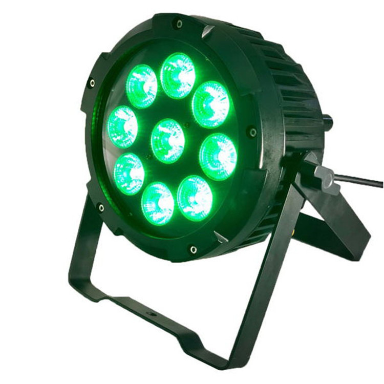 9x18w RGBWAUV 6in1 led par light waterproof wireless dmx battery powered led mini par lights