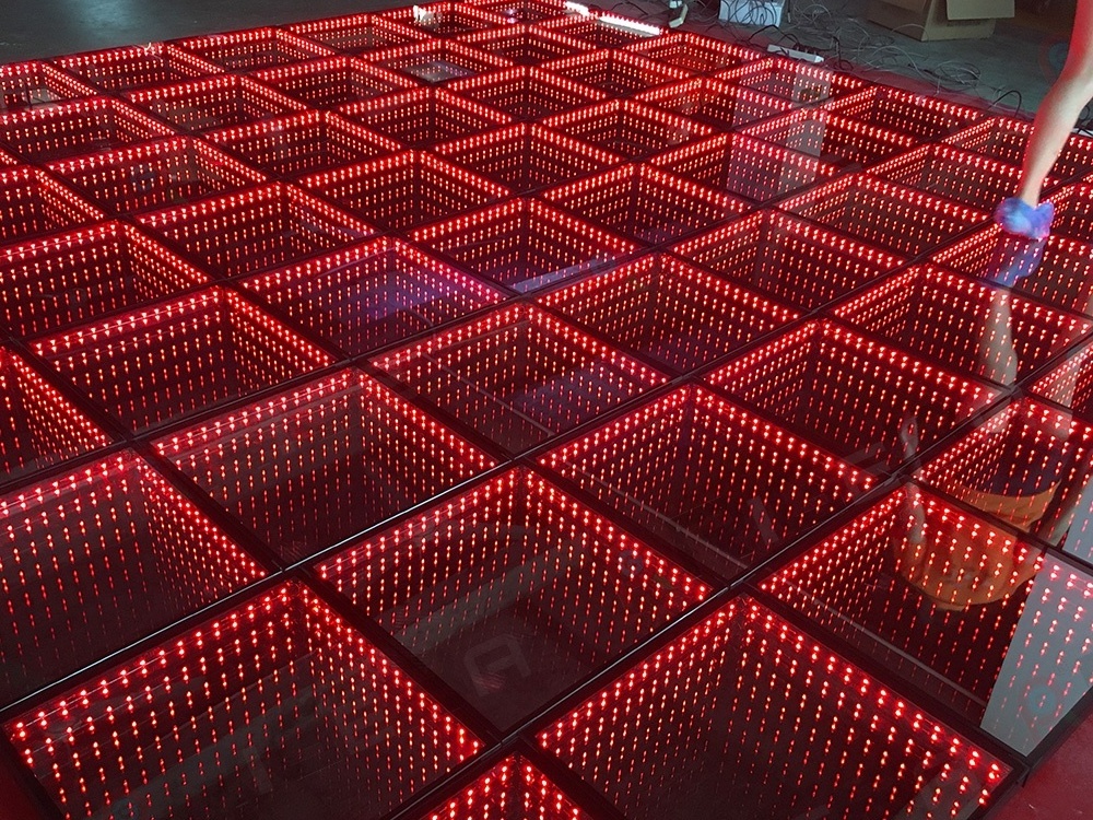 Hot sale digital 3D Infinity Mirror Led Dance Floor for disco night club