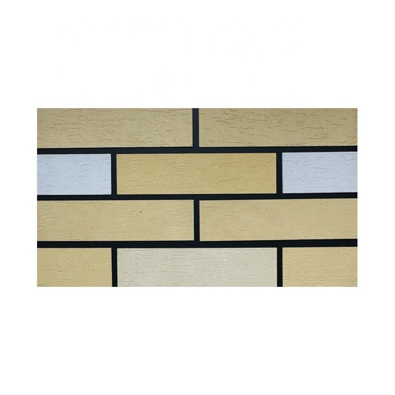 Outdoor Building Materials Wall Facing Clinker Red Clay Brick Look Exterior Wall Panels Tiles Design