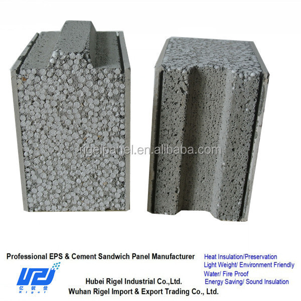 Cheap construction materials precast concrete fence eps wall paneling