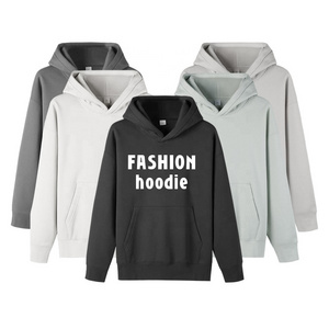 High Quality 350gsm Heavyweight Pullover Hoodie Fleece Hoodies Drop Shoulder No Strings Heavy Oversized Men Hoodies