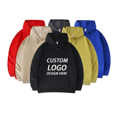 Custom Embroidered Screen Puff Printing Plain Men's Hoodies Sweatshirts Sublimated Blank Hoodie Custom Logo Hoodie Manufacturers