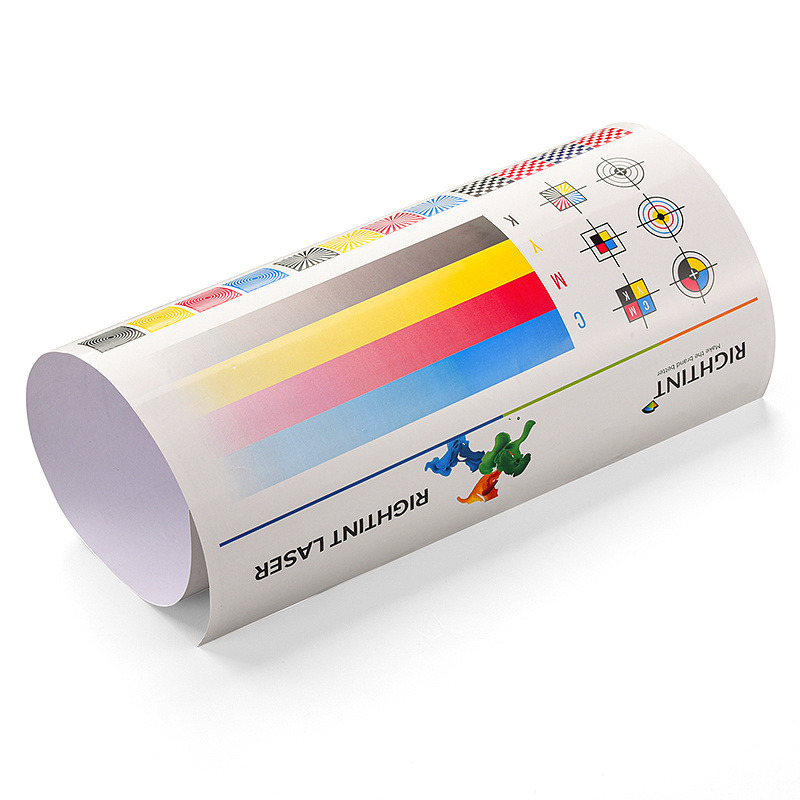 A 3+coating paper adhesive for laser printing semi-glossy white paper customize the size sheet sticker