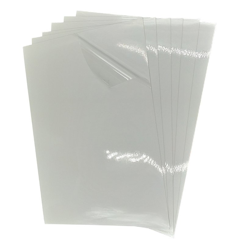 self adhesive clear pvc film vinyl hard plastic roll or sheet PVC sticker paper