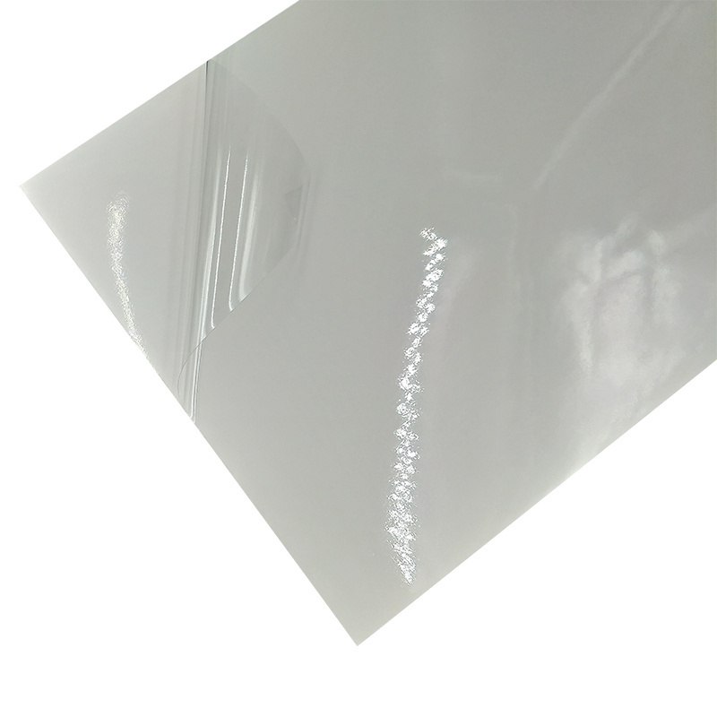 self adhesive clear pvc film vinyl hard plastic roll or sheet PVC sticker paper