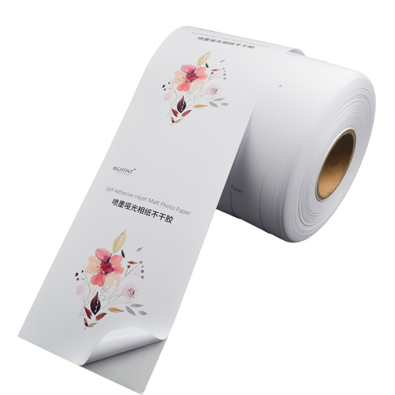 Inkjet Adhesive Back Matt White Photo Paper