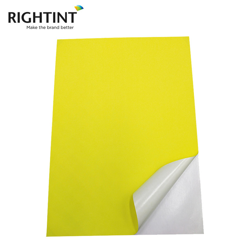 Hot sale self adhesive colorful fluorescent paper