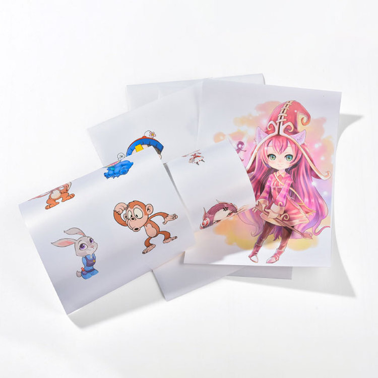 A4 Size Self Adhesive Glossy White Pp Vinyl Film For Inkjet Printer Sticker Paper