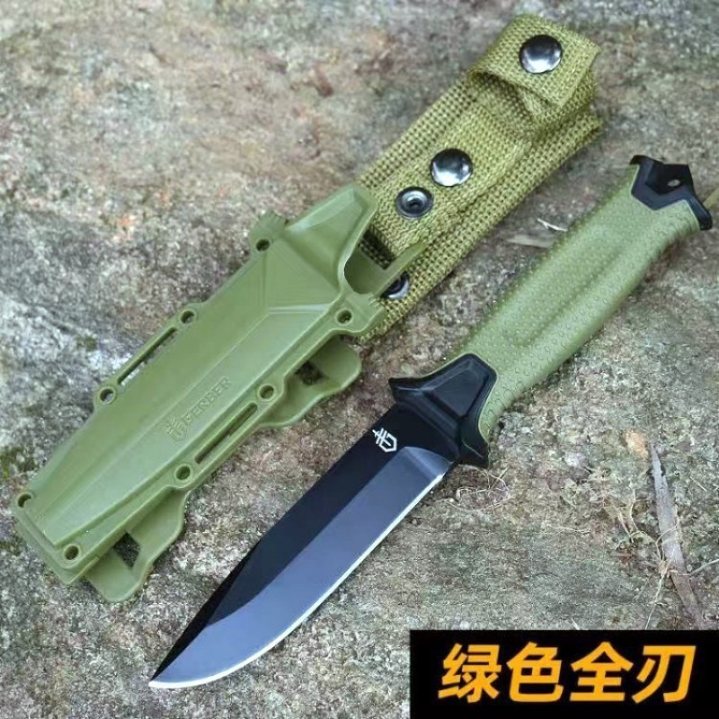 High Carbon Steel Outdoor Camping Knife Wilderness Multi-functional Sharp Fruit Knife High Hardness Straight Knife