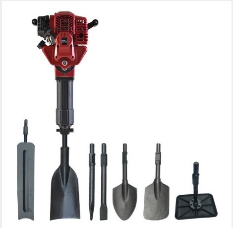 Handheld Multi-Function 8 head Gasoline Drill Hole Digger Planting Digging Machine Tree Mover Machine Gas Powered Hammer Shovels