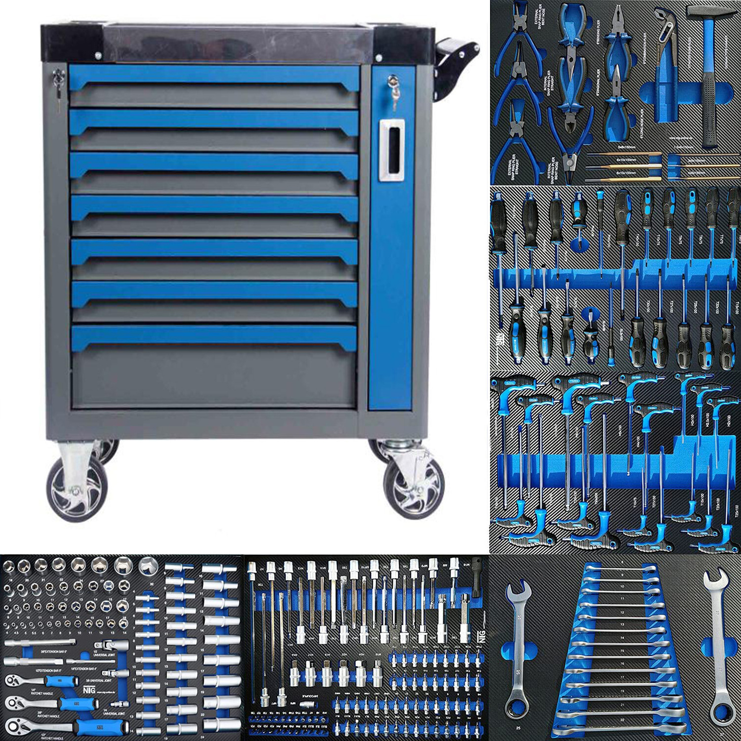 Combo Workbench Rolling Tool Chest On Wheels