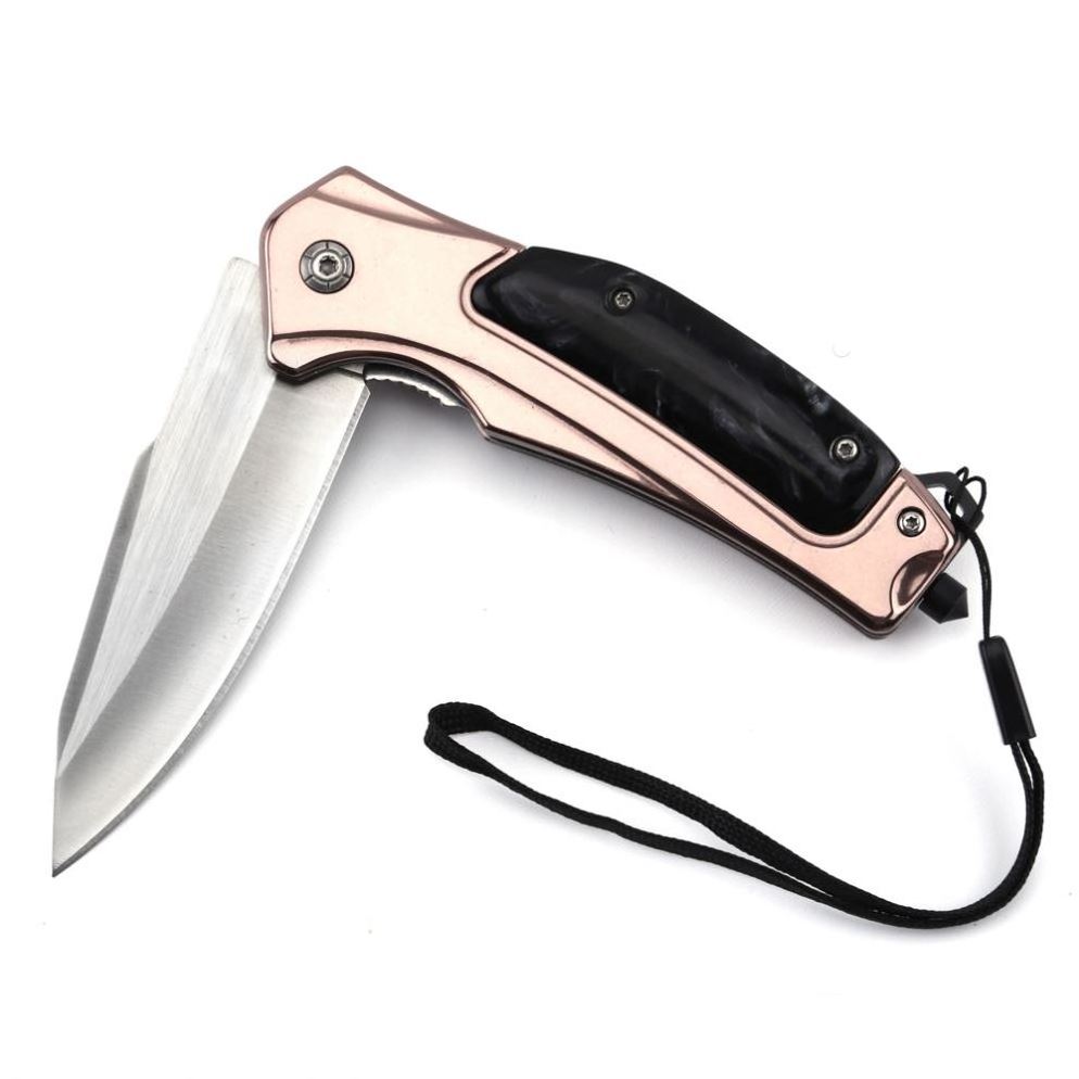 Acrylic Plastic Handle Handmade Pakistan Hunting Steel Folding Stainless Pink Pocket Knife