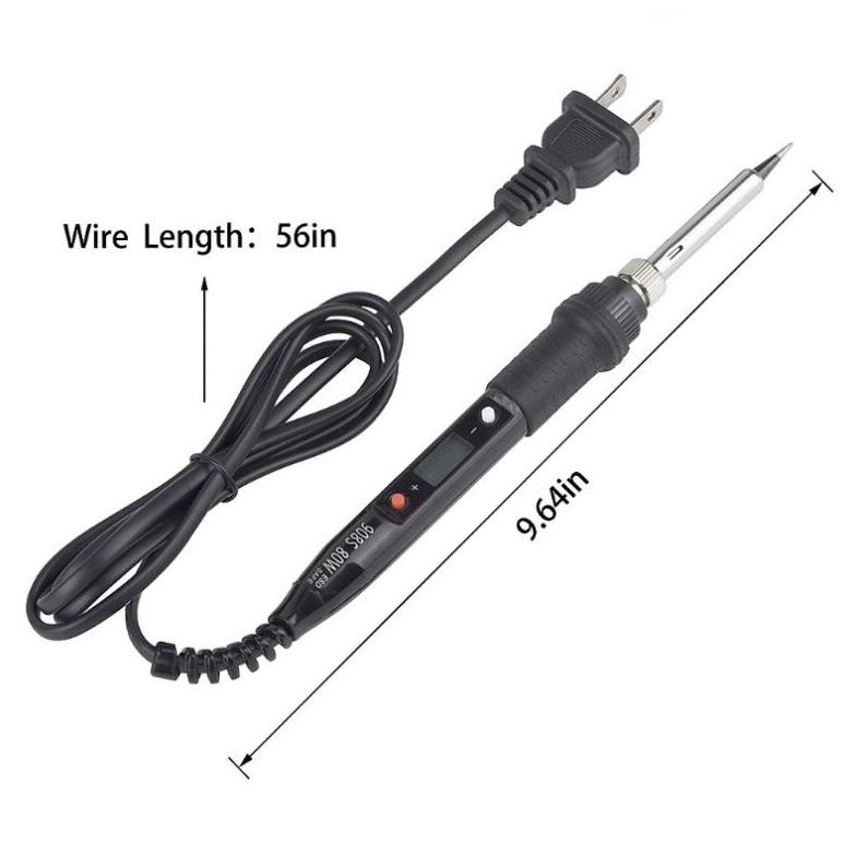 220V 908S 80W Digital Display Adjustable Temperature Electric Soldering Iron Kit