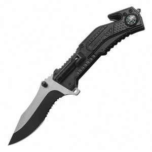 Blank Multi Tool Multitool Hunted Series 1 Folding Pocket Knifes Survival Knife Hunting Outdoor With Compass Flashlight