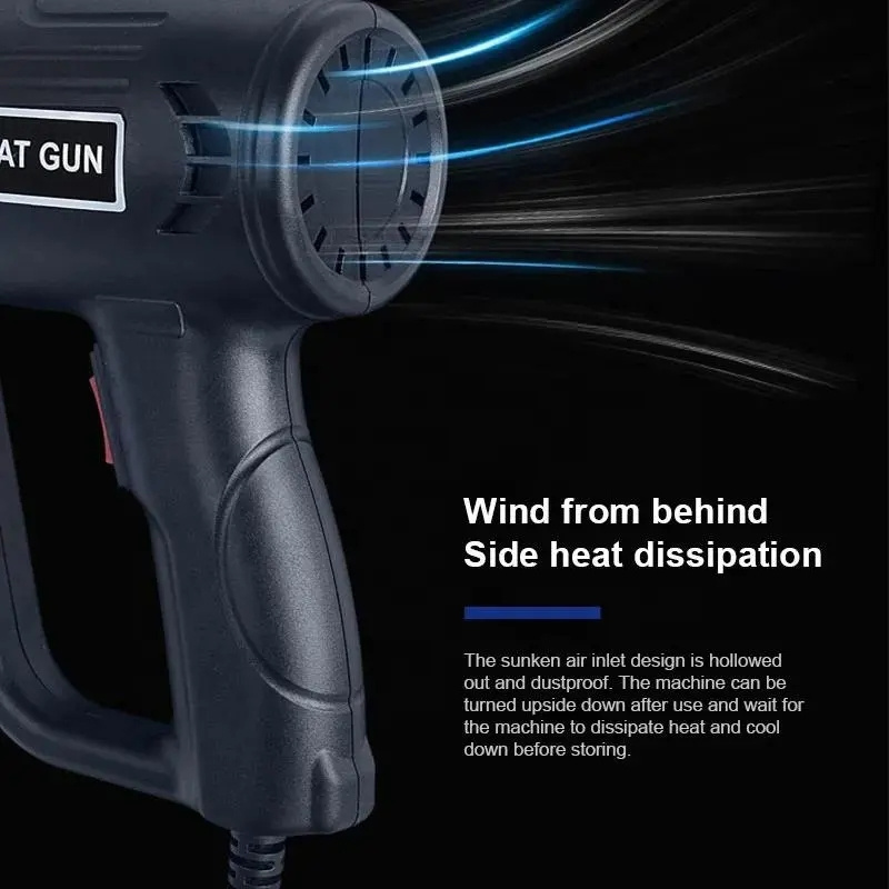 Constant Temperature Auto Film Bake Gun Two-speed Temperature Control Hot Air Blower 2000W Hot Air Gun Bake Gun