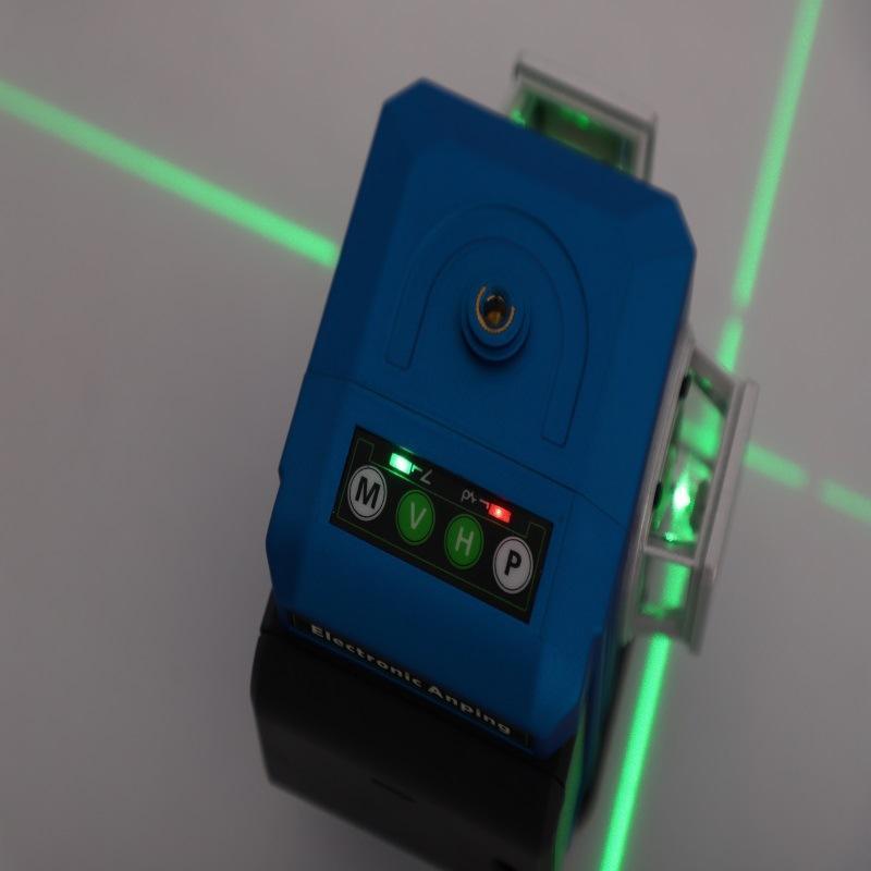 Light Level Meter High-precision Automatic Playing Line Paste Lcd Digital Digital 4d 16 Round Cross Line Laser Level Rotary