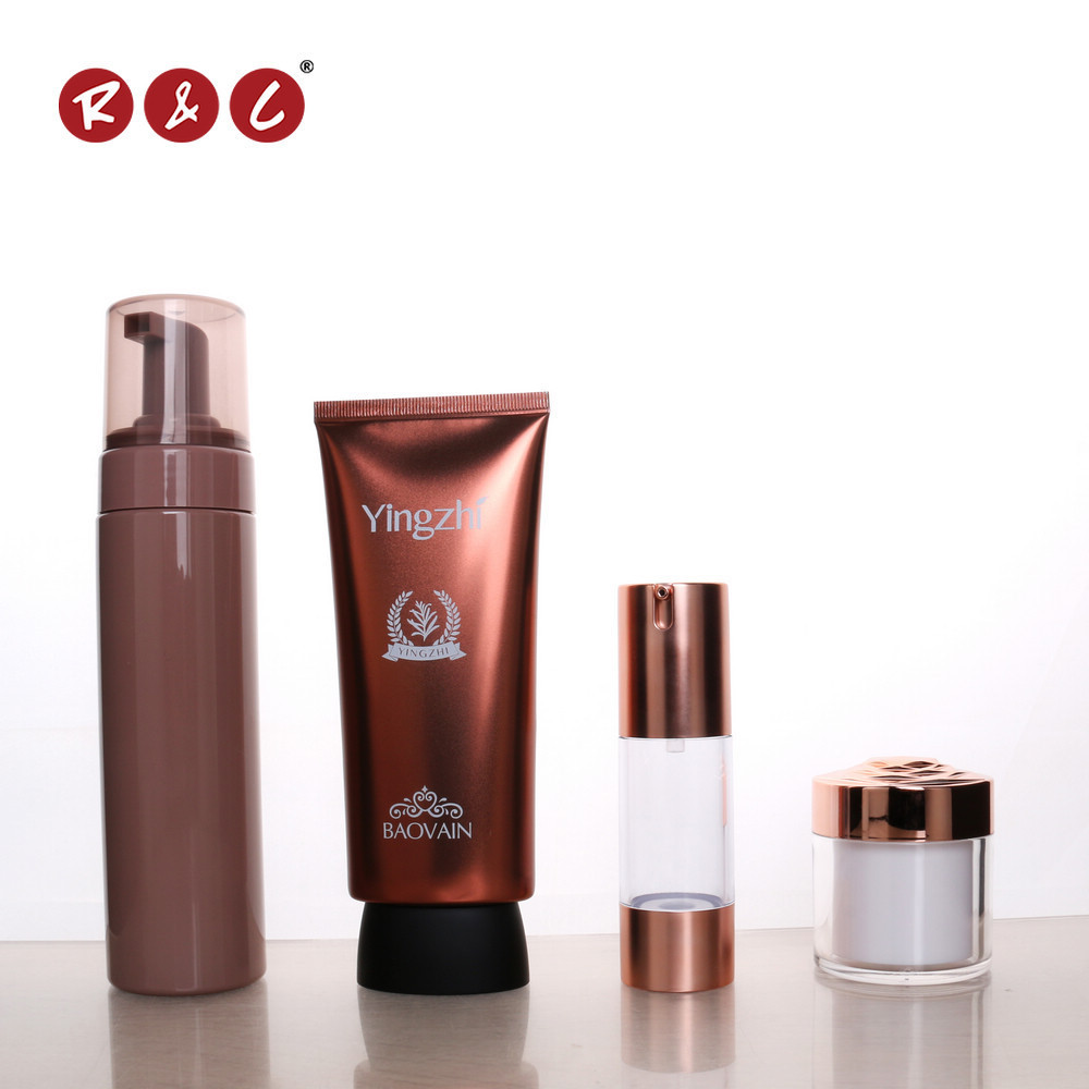 Refillable cosmetic 30ml 50ml 8oz 120ml 300ml 500ml pink nude shampoo cleanser foam hand soap wash plastic Pump Bottle