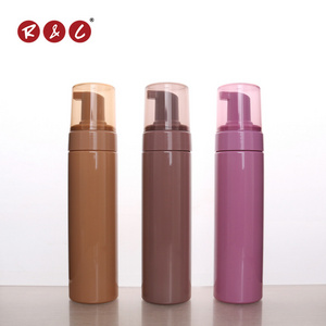 Refillable cosmetic 30ml 50ml 8oz 120ml 300ml 500ml pink nude shampoo cleanser foam hand soap wash plastic Pump Bottle