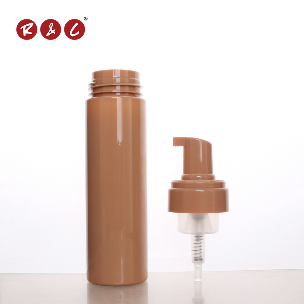 Refillable cosmetic 30ml 50ml 8oz 120ml 300ml 500ml pink nude shampoo cleanser foam hand soap wash plastic Pump Bottle