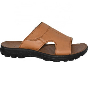 Comfortable Non-slip Arabic Sandals Dubai Mens Genuine Leather Rubber Slippers Sandals