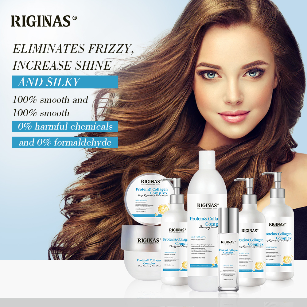 Riginas Private Label Brazilian Nano Keratin Hair Treatment Keratin Straightening Treatment