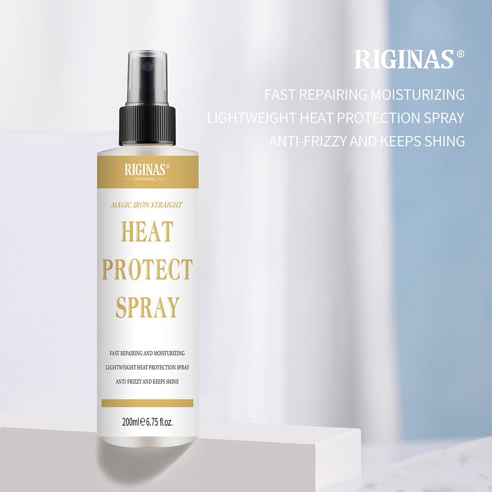 Riginas Customized Heat Protect Hair Spray Argan Oil All Natural Heat Protectant Spray For Hair