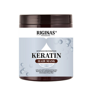 Riginas 500ml Collagen Hair Mask Agran Oil Smoothing Moisturizing Keratin Repair Collagen Hair Mask