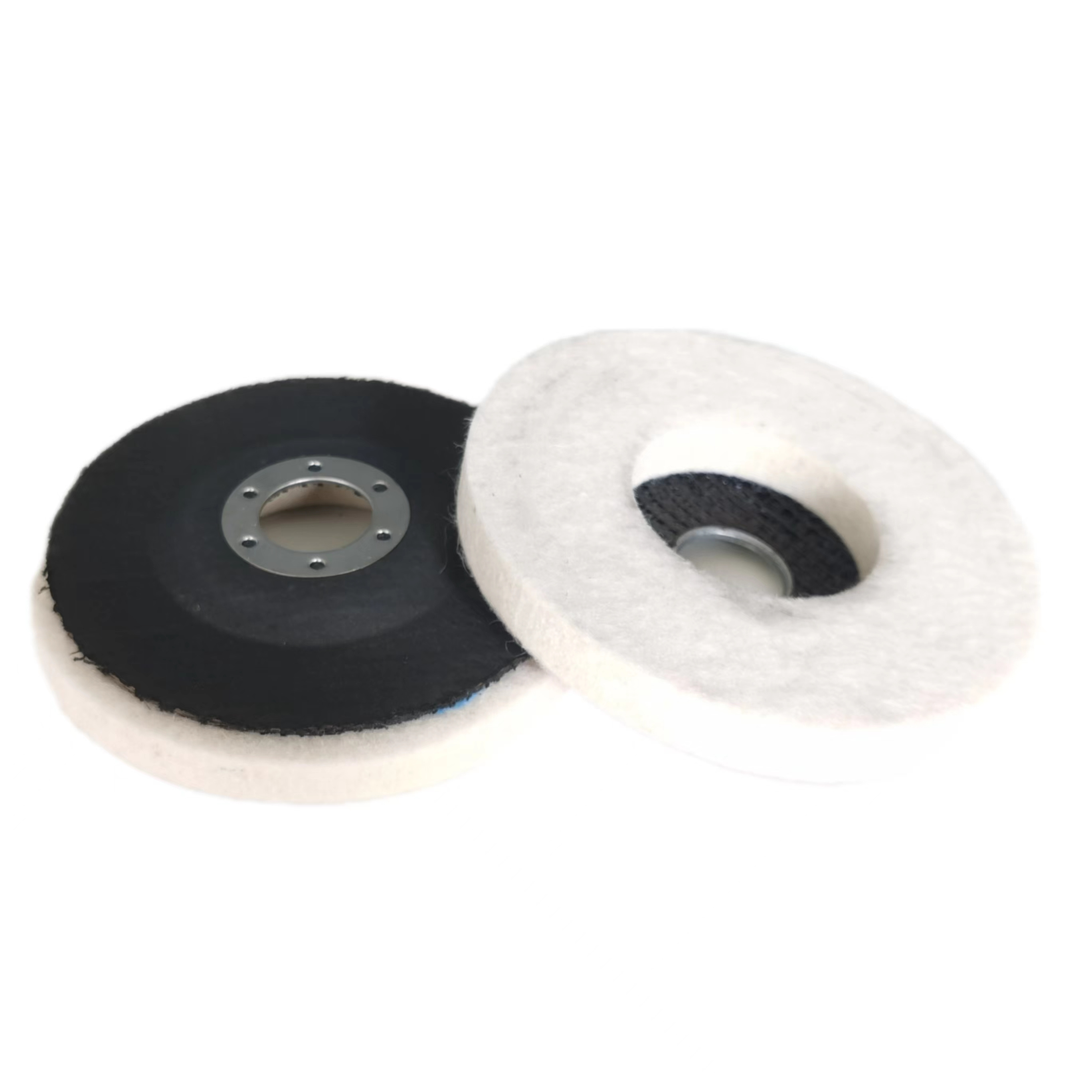 High quality abrasive wool felt polishing grinding wheel 180*22mm felt flap disc for sale