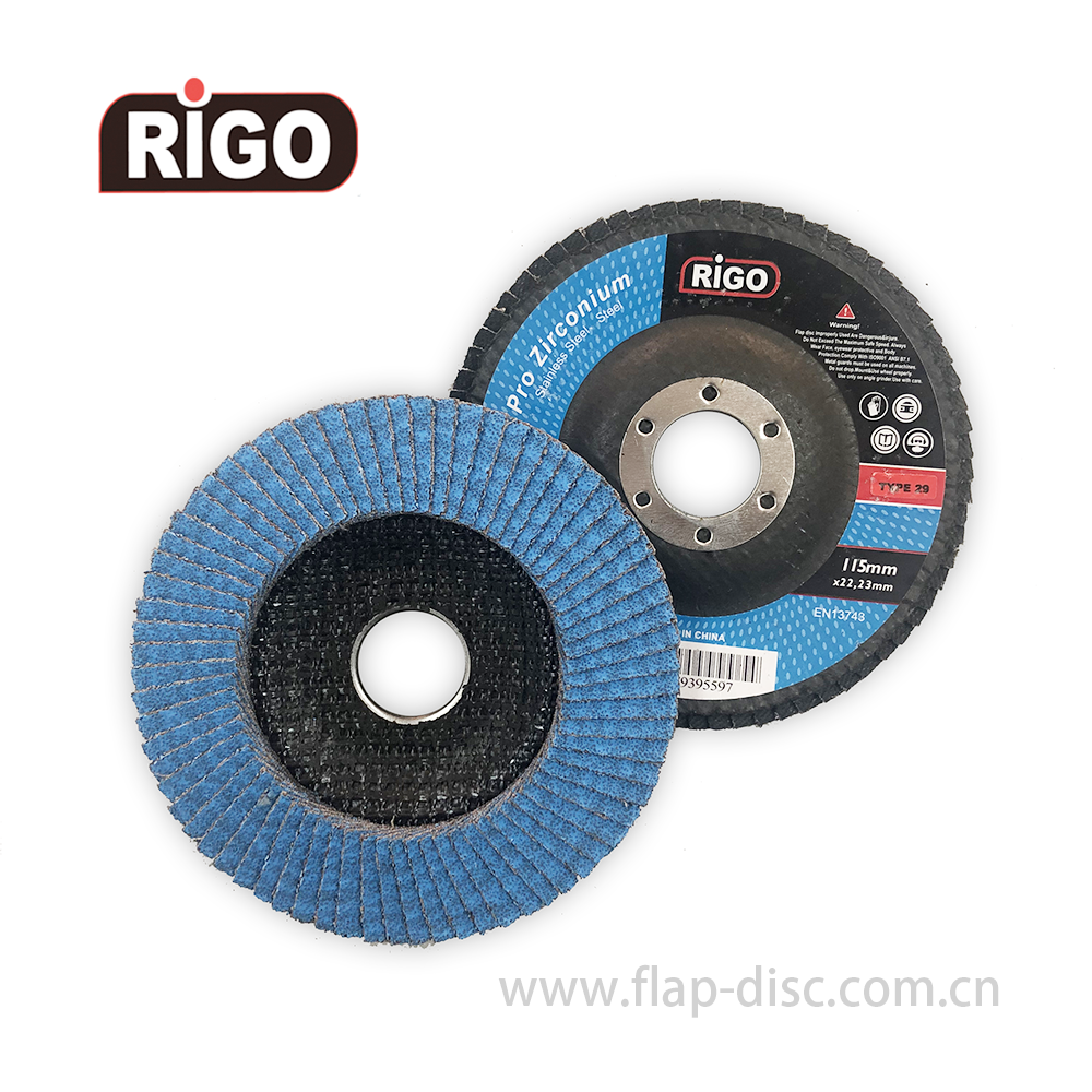 High Quality 4/5/7 Inch 100-125-180 Grit Zirconia Grinding Wheels Flexible Tool Disco Flap Disc OEM Customizable