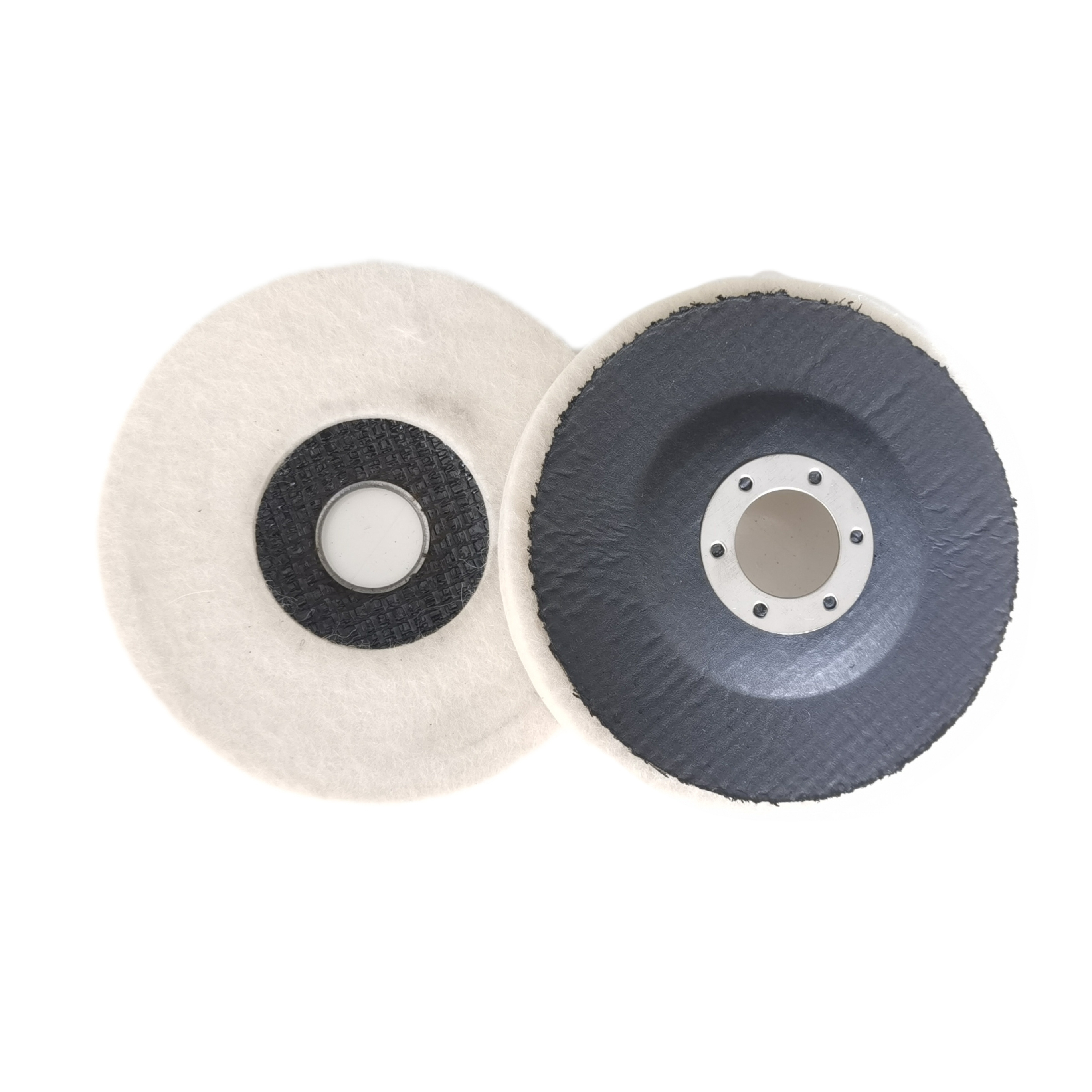 High quality abrasive wool felt polishing grinding wheel 180*22mm felt flap disc for sale