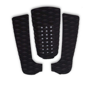 Surfing accessories with anti slip pads and customizable foot pads