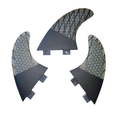 Surfboard Fins Half Carbon Fiberglass Honeycomb Double Tabs Fin for Surfboard