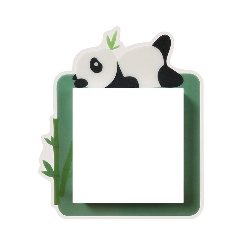 Hot Selling Home decor self adhesive kids room cartoon panda light switch sticker