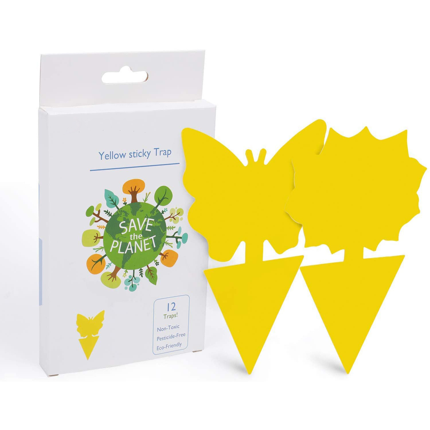 Wholesale Plant Sticky Traps Paper Yellow Sticky Traps Small Insects Fruit Fly Traps Sticky For Mosquitos Whitefly Moths