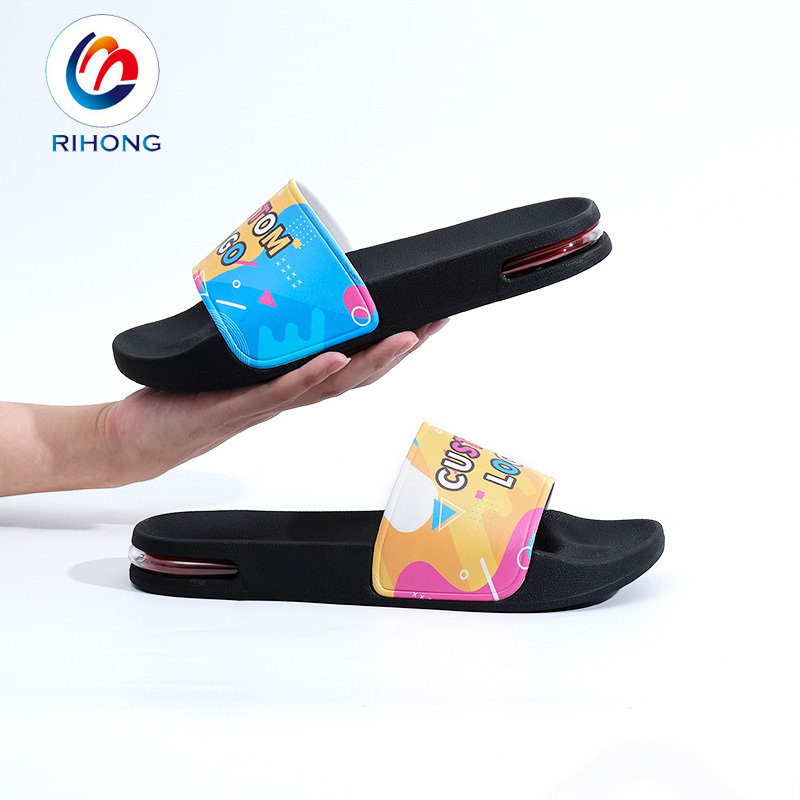 2024 new arrival oem design unisex size rubber eva sole embossed 3d logo custom slides slippers