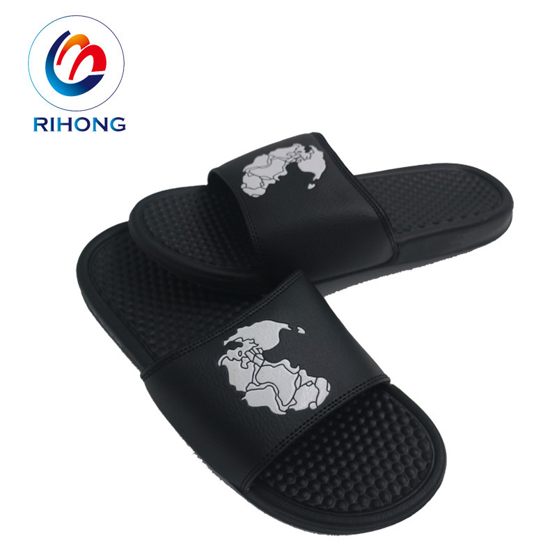 2023 low cost men slipper sandal footwear Custom printed design logo wholesale Home Spa eva Sport Slide Sandals men's slippers