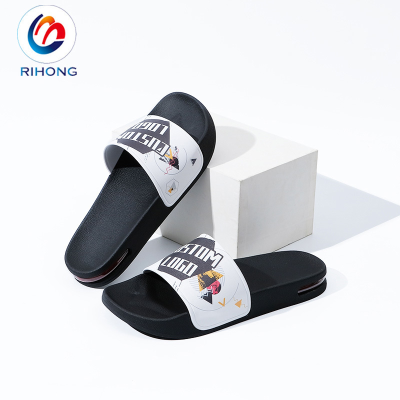 2024 new arrival oem design unisex size rubber eva sole embossed 3d logo custom slides slippers