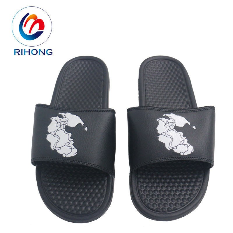 2023 low cost men slipper sandal footwear Custom printed design logo wholesale Home Spa eva Sport Slide Sandals men's slippers