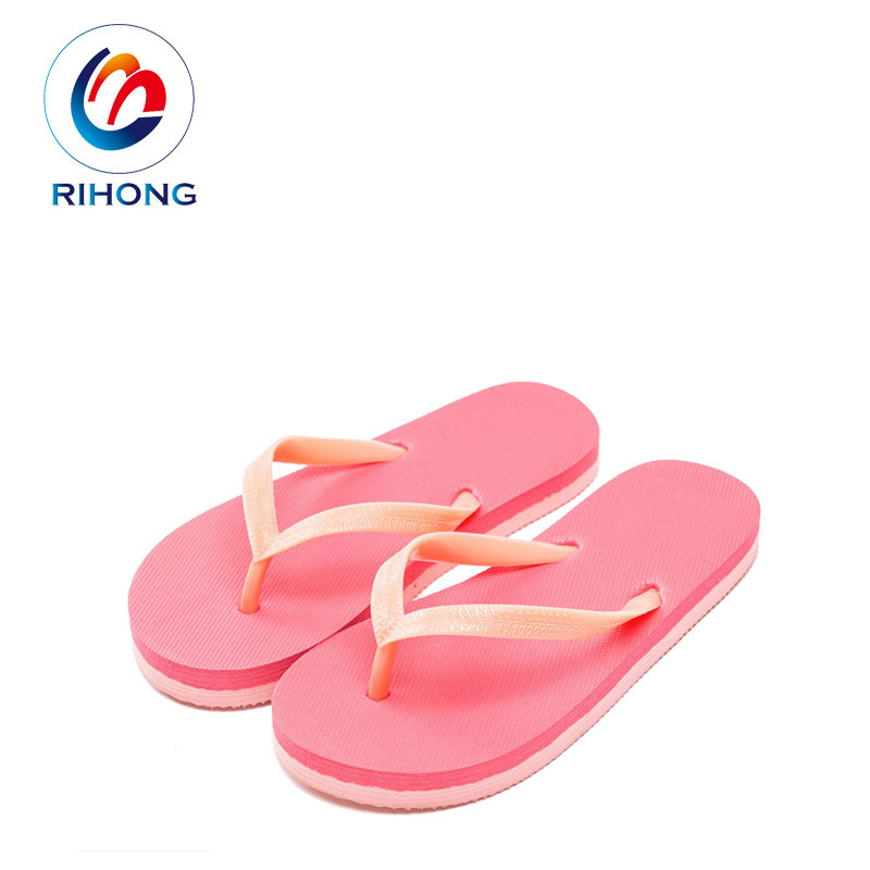 hot selling eco cheap price printed logo anti slip eva rubber summer slipper custom flat flip flops for children