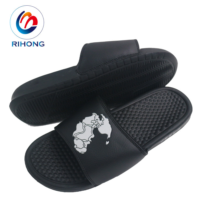 2023 low cost men slipper sandal footwear Custom printed design logo wholesale Home Spa eva Sport Slide Sandals men's slippers