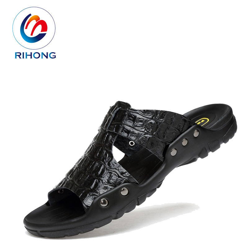 2019 cheap custom thailand men pu slipper arabic slipper for men