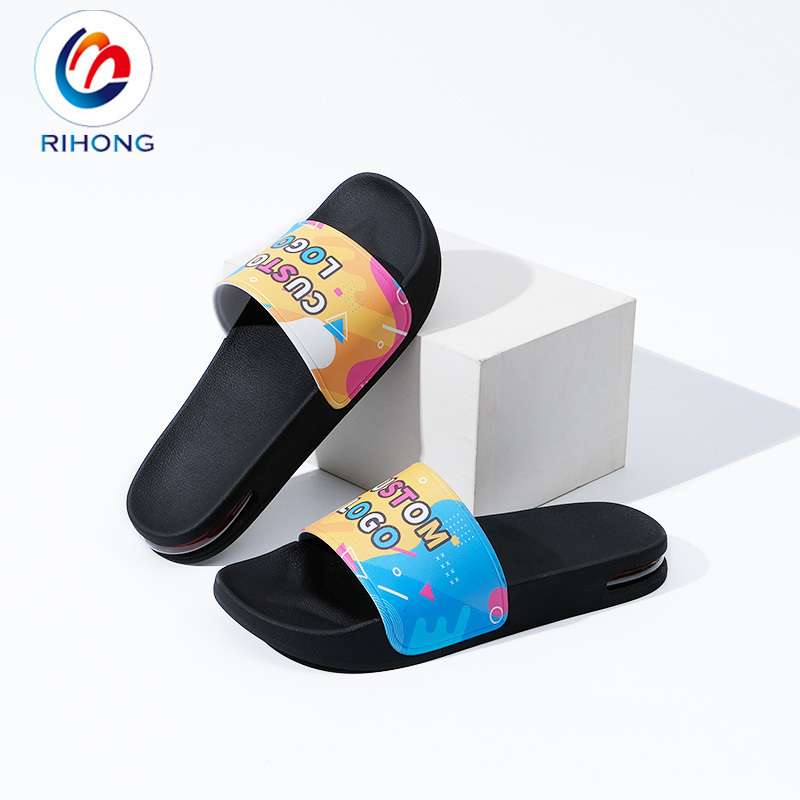 2024 new arrival oem design unisex size rubber eva sole embossed 3d logo custom slides slippers