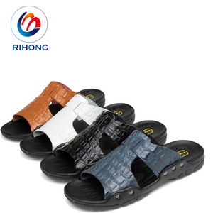 2019 cheap custom thailand men pu slipper arabic slipper for men