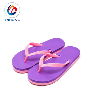 hot selling eco cheap price printed logo anti slip eva rubber summer slipper custom flat flip flops for children