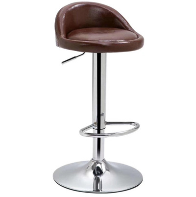 Adjustable Swivel Bar Stool Chairs With Back Pub Kitchen Counter Height Brown Bar Stools