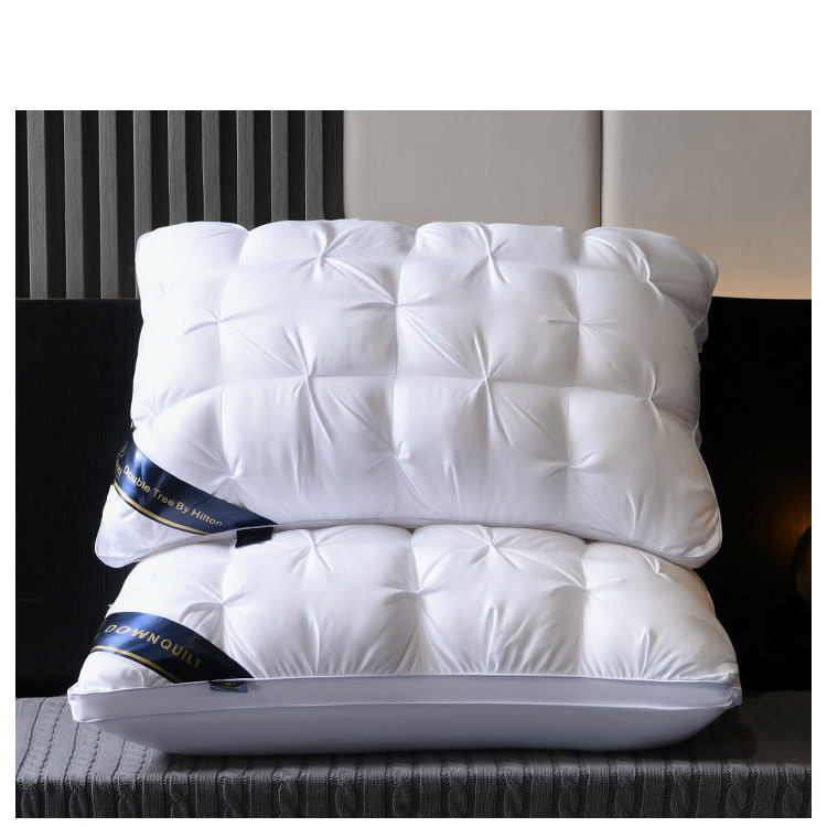 High Grade Pure Cotton Hollow Fiber Filling Bestselling Twisted Design Pillow Hotel Pillow