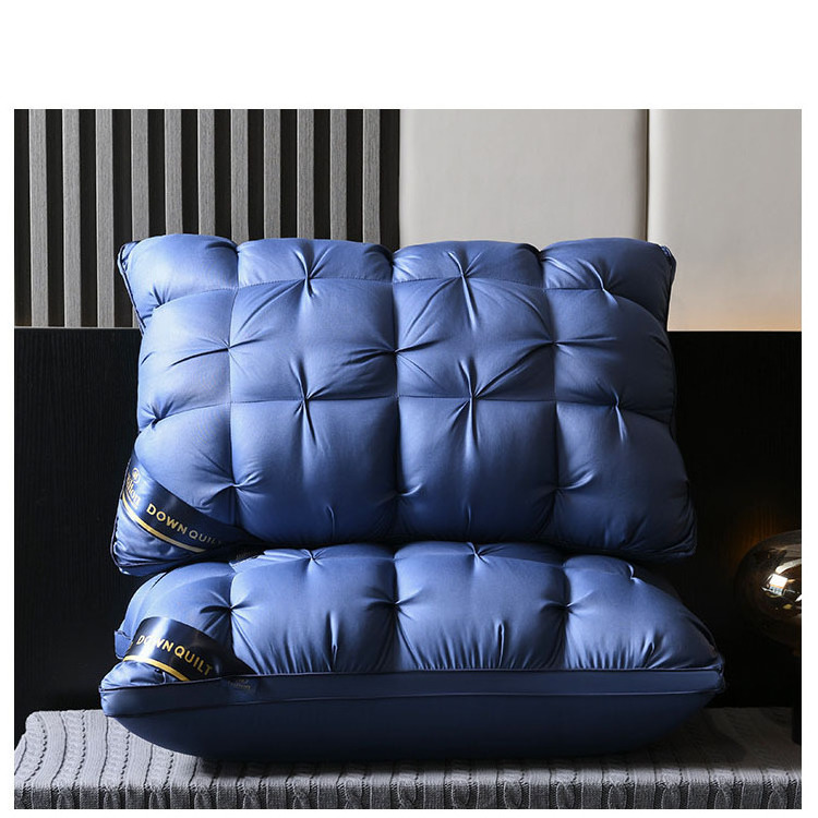 High Grade Pure Cotton Hollow Fiber Filling Bestselling Twisted Design Pillow Hotel Pillow