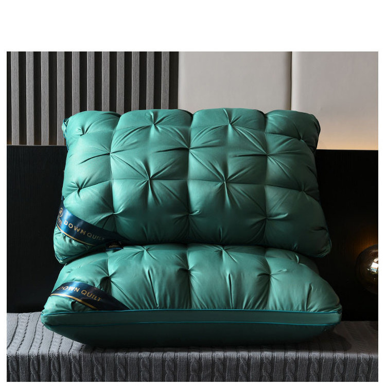 High Grade Pure Cotton Hollow Fiber Filling Bestselling Twisted Design Pillow Hotel Pillow