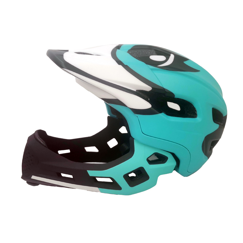 Downhill BMX Full Face Bike Helmet Removable Half Chin Guard Protection Helmet Racing MTB Helmet