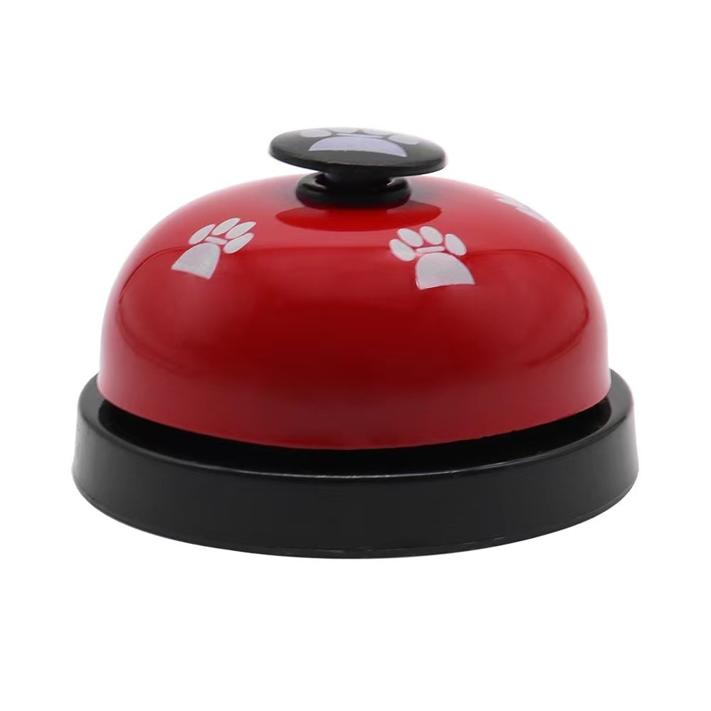 Metal Dog Training Bell Door Potty Training Desk Ring Go outside Communication Device with Paw Print Bells Agility Toy